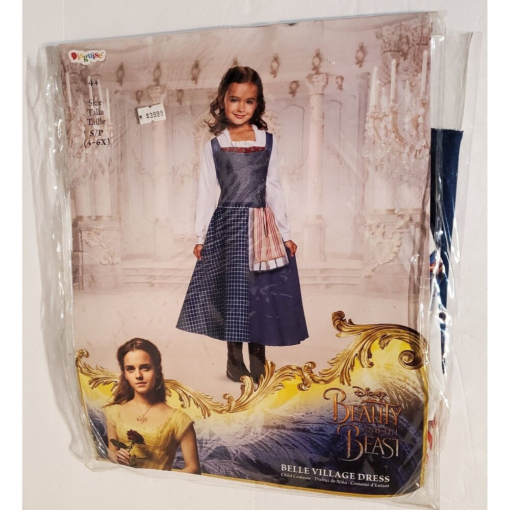 Disguise Beauty and the Beast Belle Village Dress Costume Girls S (4-6X)